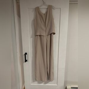 Elegant Cream Jumpsuit